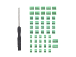 Laxiscreed Conector Terminal De Parafuso De 2,54 Mm Para Pcb Para Montagem Segura