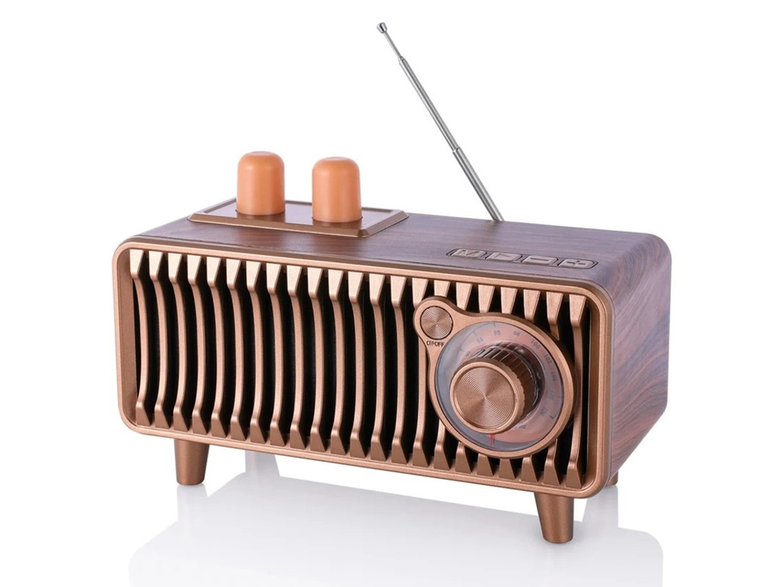 Alto Falante Bluetooth Retrô Com Rádio Fm Alto Falantes Portáteis Vintage De Madeira De Nogueira Alto Falantes Sem Fio Com Bluetooth 20w Yizhood
