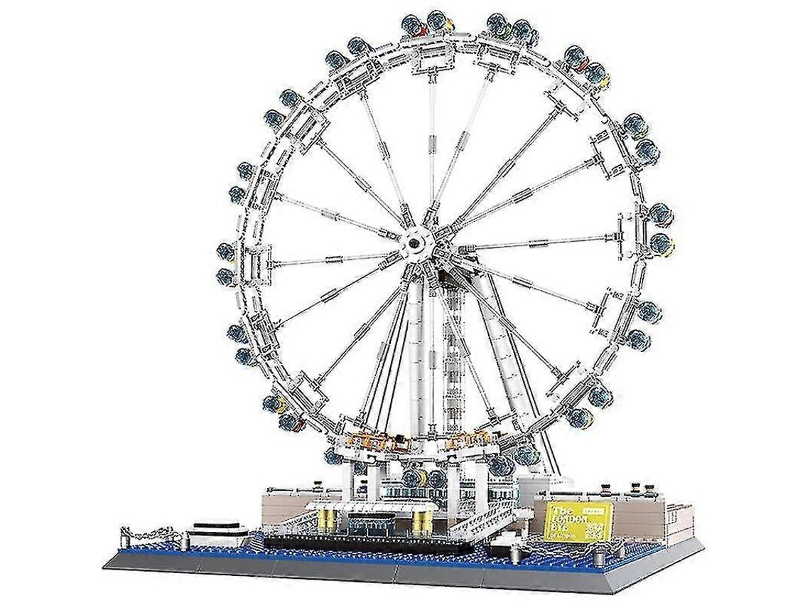 Conjunto De 1528 Peças De Blocos De Montar Da Famosa Montanha Russa London Eye, Representando O Horizonte Clássico Da Cidade. Hengjian
