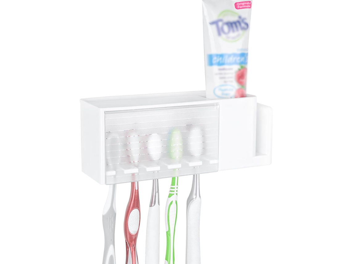 Suporte multifuncional autoadesivo para escova de dentes AQUAFORGE