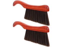 Conjunto De 2 Escovas Para Limpeza De Lareira Com Cabo Ergonômico De Madeira E Cerdas.
