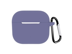 Capa Zruxe Para Airpods 4 Silicone Fina Azul Meia-noite (proteção Integral, Compatível Com Estojo De Carregamento)
