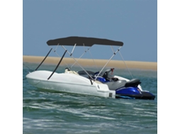 Vidaxl Toldo De 4 Arcos Bimini 243x196x137 Cm Preto