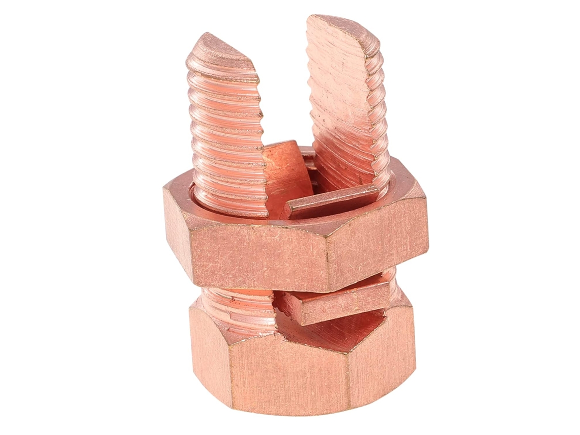 Conector De Fio Terra Com Parafuso Bipartido E Haste Fixação Para Abraçadeira Cabos.acessório...