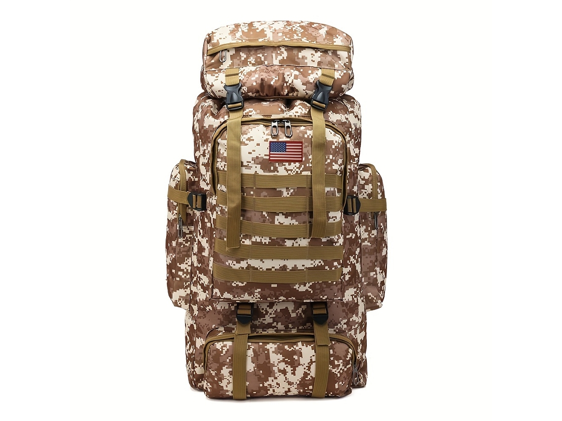 Mochila De Caminhada Dobrável Com Cordão Em Poliéster Para Viagens Ao Ar Livre (não Incluída).
