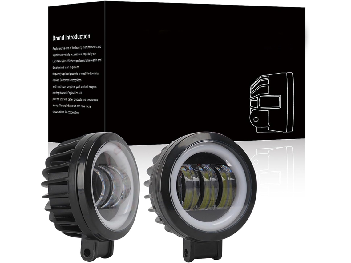 Projetor Led De 4 Polegadas, 10-80v Dc, 40w Para Motocicletas E Veículos Em Geral.
