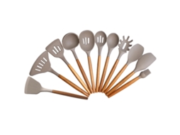 Utensílios Cozinha Silicone 12 Peças, Resistente Calor, Caixa Armazenamento.