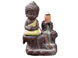 Incensário Waterfall Monk Backflow com 30 Varetas LAXISCREED