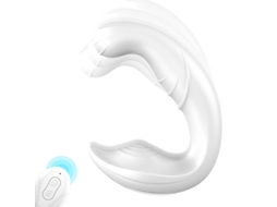 Vibrador Wearable De Controle Remoto Sem Fio Com 10 Modos Para Mulheres (branco)