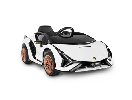Carro Elétrico para Crianças Lamborghini Sian White