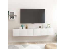 Vidaxl Móveis De Tv Para Parede 3 Pcs 60x30x30 Cm Branco
