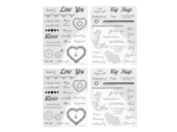 Sellos Transparentes Estilo Romántico Reutilizables Para Scrapbooking Y Tarjetas Diy