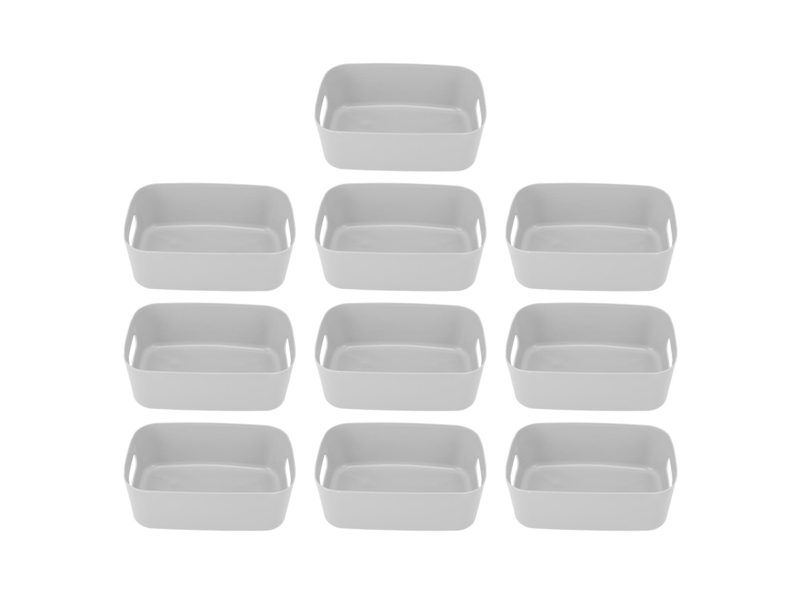 Porta cotonetes transparente com 2 compartimentos S/MARCA