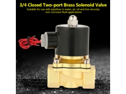 Válvula Solenóide Alumínio 3/4" Pt Laxiscreed 110v Ac Para Ar, Água E Óleo, Normally Closed