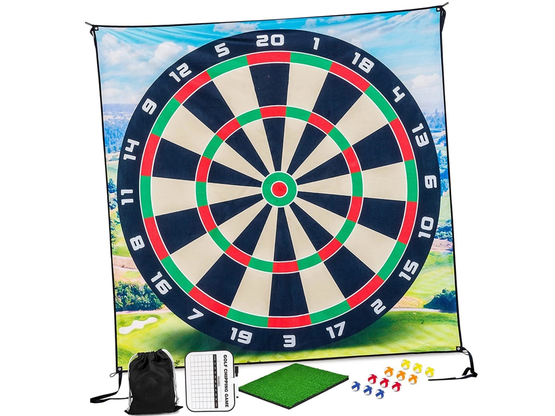 Jogo de Chipping de Golfe com Bolas Adesivas e Tapete de Prática para Indoor e Outdoor | S/MARCA