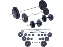 Conjuntos de Barras e Halteres FITNESS TECH  (120KG)