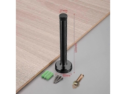 Batente De Porta Robusto Em Aço Inoxidável, Com 150 Mm De Comprimento E Ponta De Borracha Para Isolamento Acústico. Aquaforge