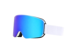 Gafas De Esquí E Snowboard Unisex Com Troca Rápida E Proteção Uv400 Ffy Marco Blanco Película Azul Completa