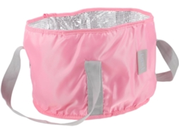 Balde De Água Portátil E Dobrável Para Banhos De Pés E Camping - Rosa