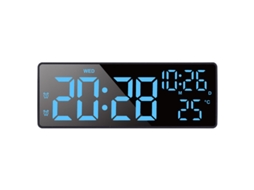 Termómetro Digital Led, Relógio Eletrônico e Alarme, Temporizador Multifunções, ZYBLSSBB