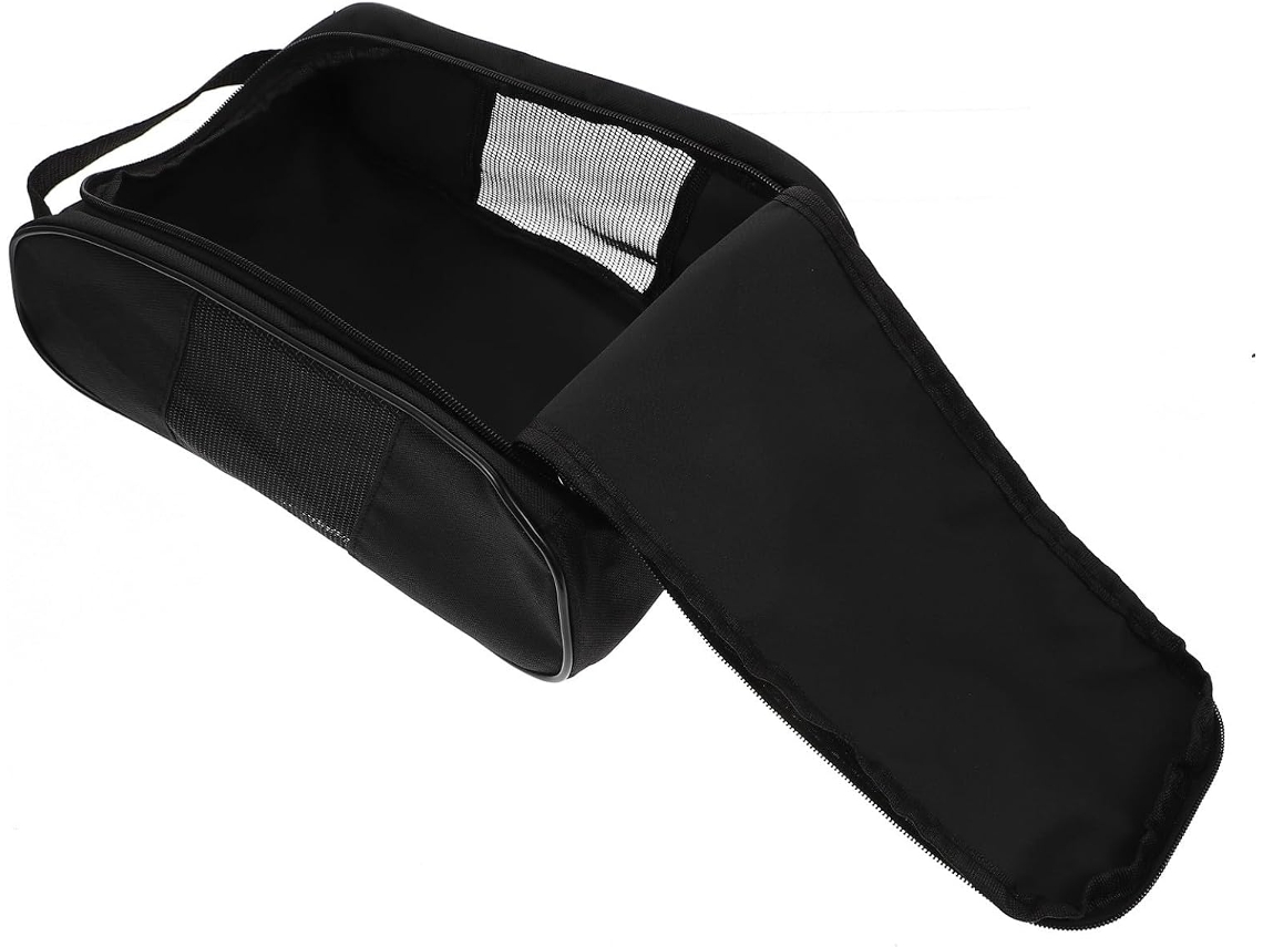 Bolsa Para Guardar Sapatos Esportivos Em Tecido Oxford Preto, Leve E Com Grande Capacidade.