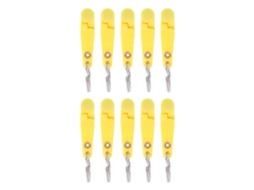 Clip de Lançamento para Pesca Trolling Amarelo 10pcs