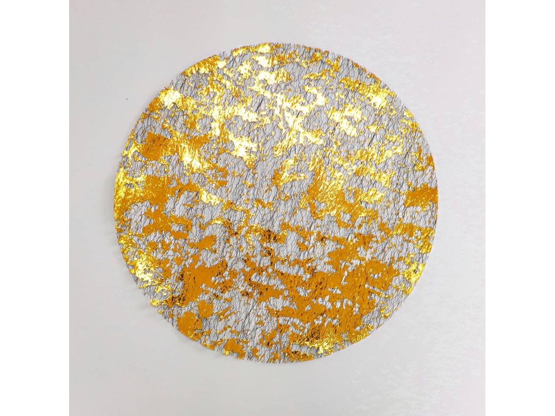 Conjunto de 12 guardanapos metálicos, dourados e pretos, com glitter