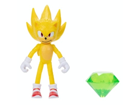Sonic The Hedgehog Film 2 Super Sonic Figura Com Esmeralda (Idade Mínima Recomendada: 3 anos)