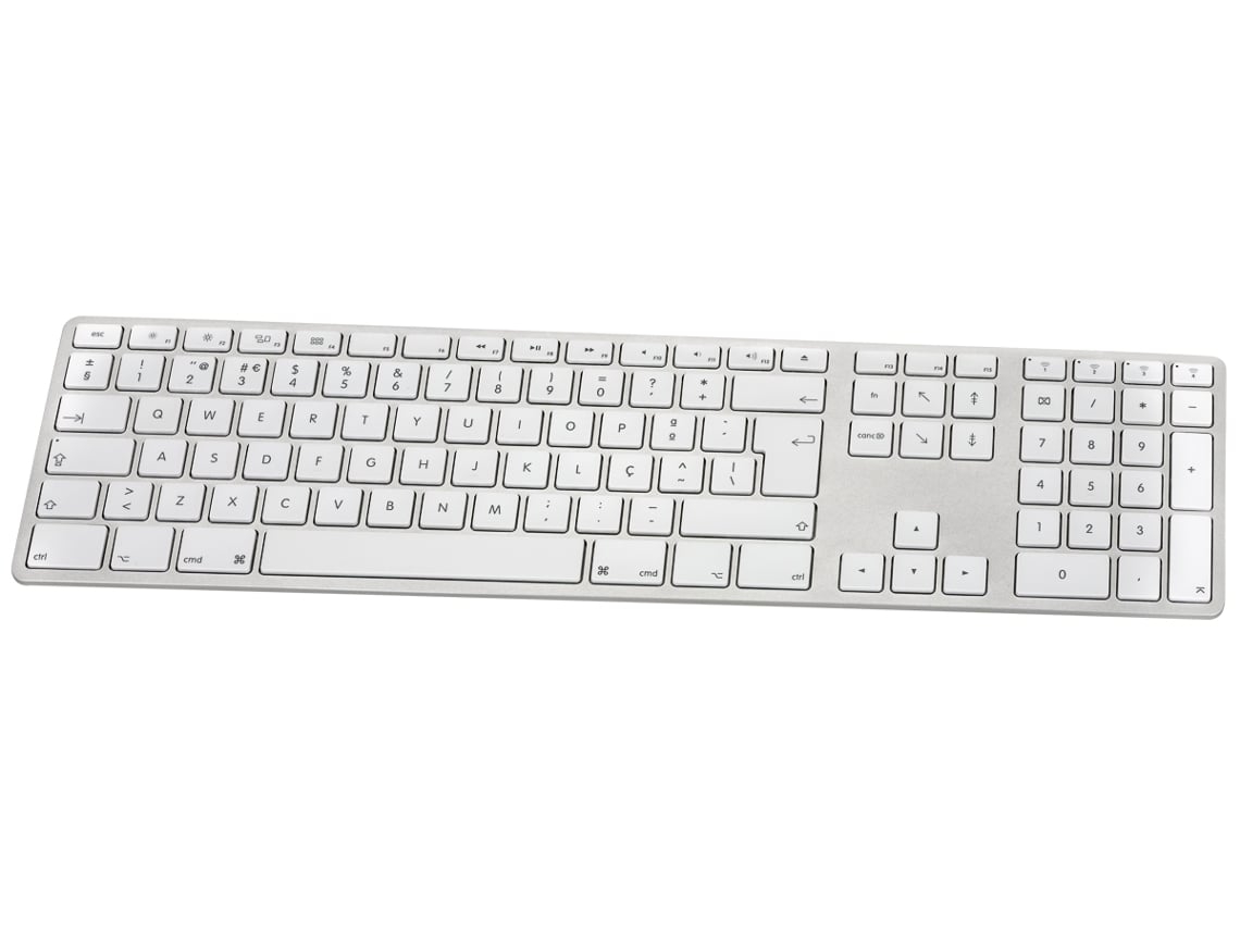 Teclado MATIAS Aluminium (Outlet Caixa Aberta - Wireless - Idioma Português - Teclado Numérico)