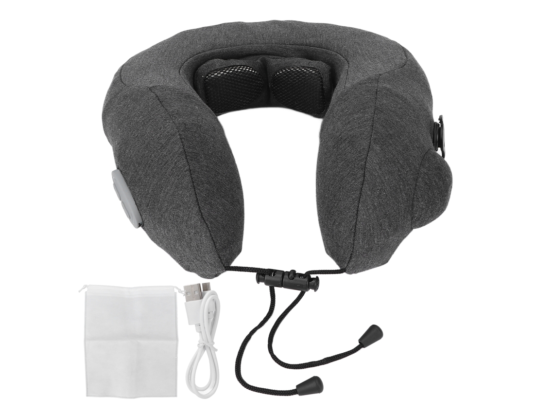 Almofada Inflável Para Massagem Cervical Formato U, Massageador Elétrico Multifuncional Para O Pescoço