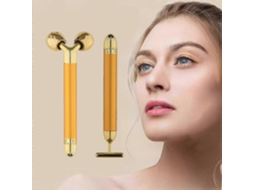 Massageador Facial 2 em 1 2026 com Rolo 3d e Formato de T para Lifting Antirrugas GOKOCO