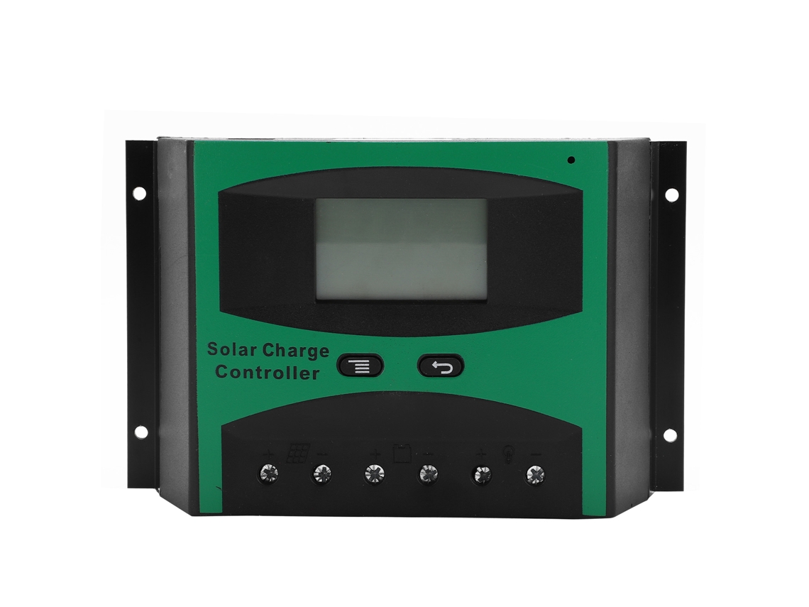 Laxiscreed Controlador De Carga Solar Ajustável Com Visor Lcd Para Painéis Solares