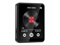Mini Mp3 Player Portátil De 32 Gb Com Tela Sensível Ao Toque De 2,4 Polegadas E Bluetooth, Suporta Rádio Fm E Gravador De Voz SUNNY SPACES
