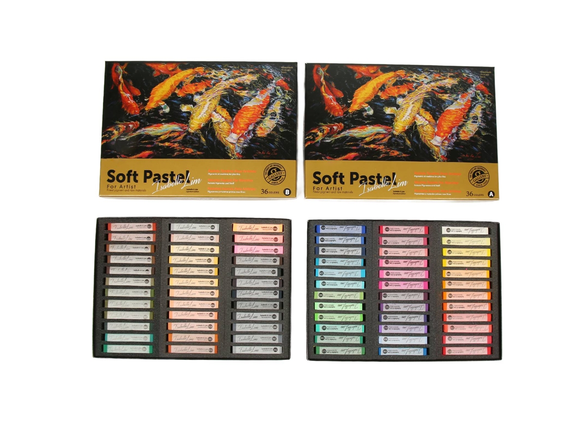 72 Pastéis Suaves De Alta Incolorabilidade Cores Vivas Seguros Para Arte E Desenho