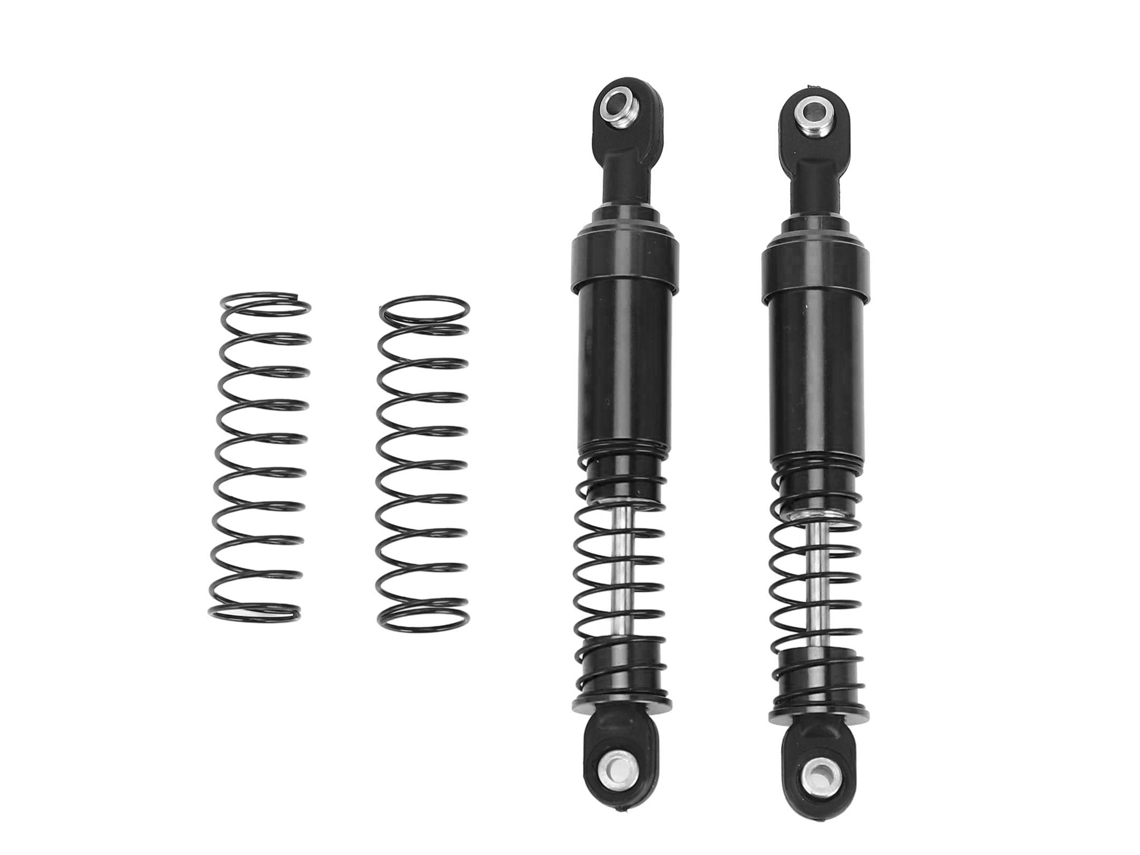 Conjunto De Amortecedores De Choque Rc De Alumínio 85mm Para Carro Modelo Scx10 1/10 Preto