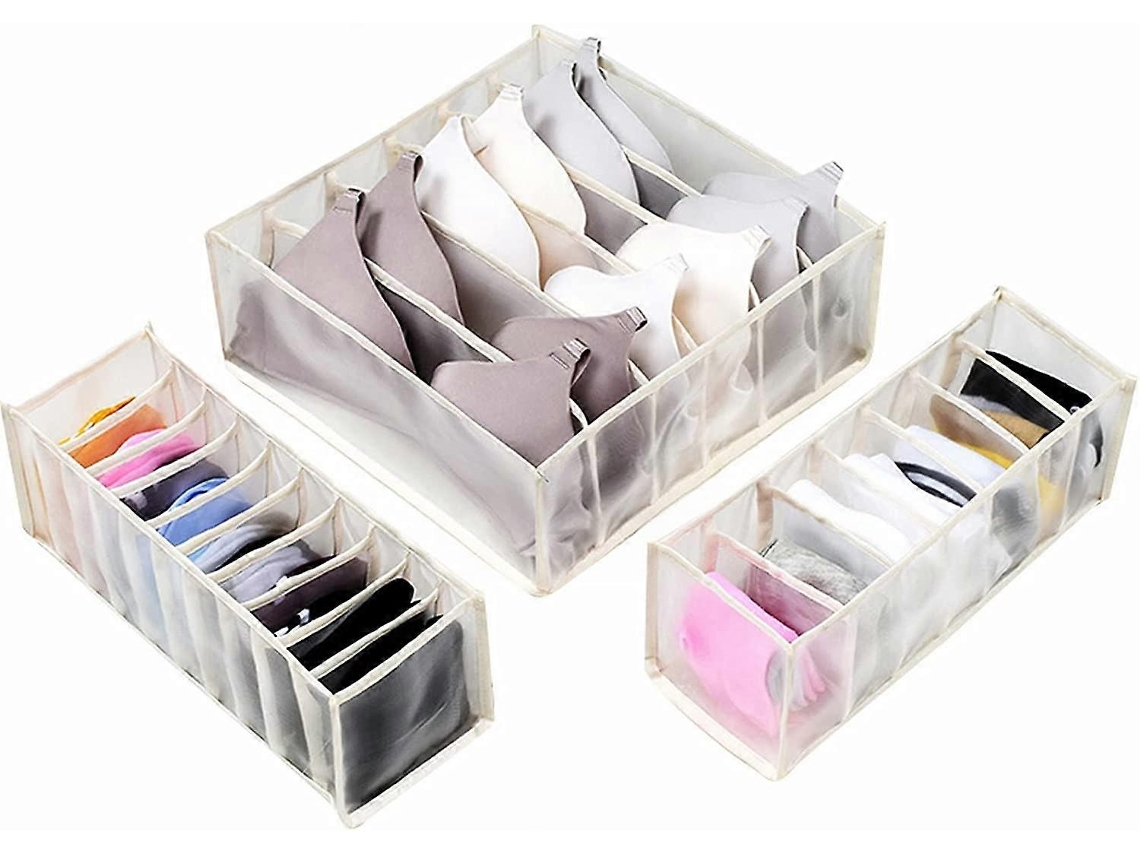 Caixa Organizadora De Gavetas Dobrável Para Armários, Sutiãs, Calcinhas E Meias. Olysi Shop