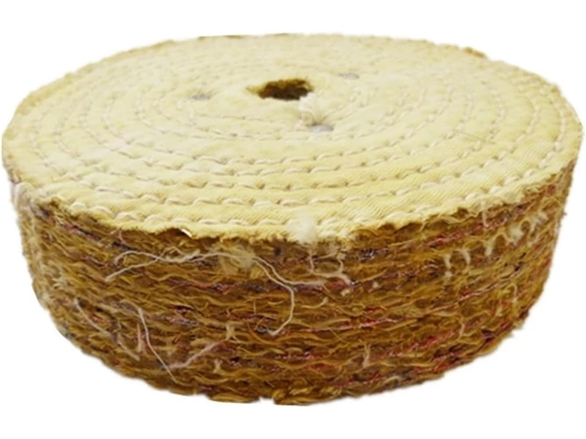 Disco De Polimento Sisal 6 Polegadas Para Aço Inoxidável, Polidor