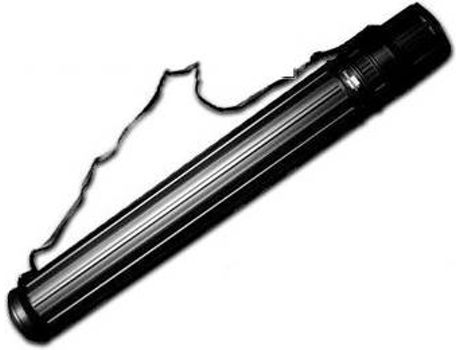 Tubo Porta Desenho Extensível de 75cm até 125cm Preto