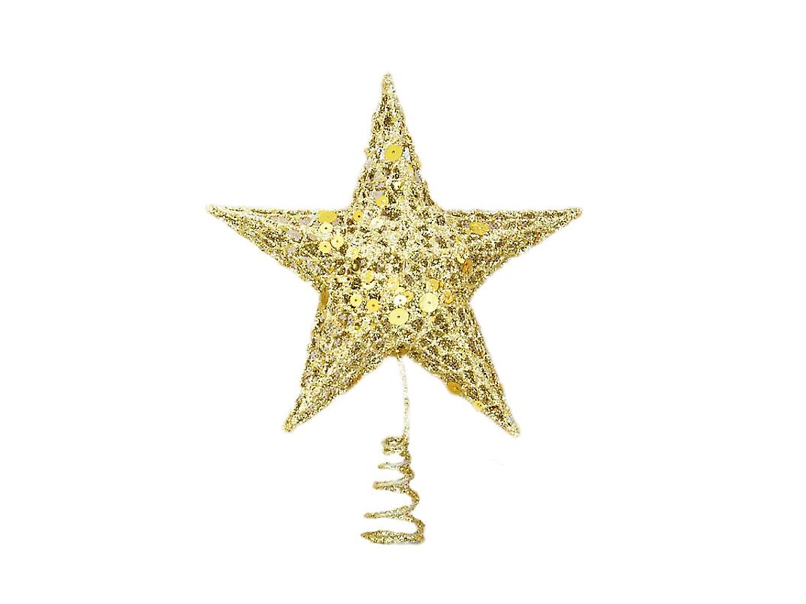 A Nova Estrela de Decoração de Casa Sparkling Gloden de 1 Peça ALLINLESS