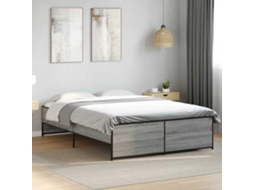 Vidaxl Estrutura Cama 140x190 Cm Derivados De Madeira/metal