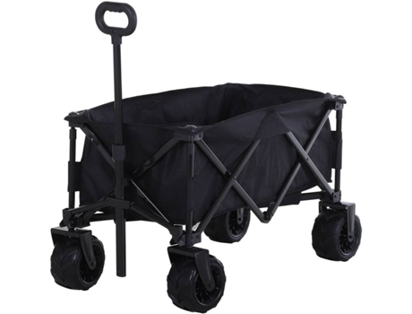 Carrinho de Transporte OUTSUNNY 845-311BK (108x53x89cm)