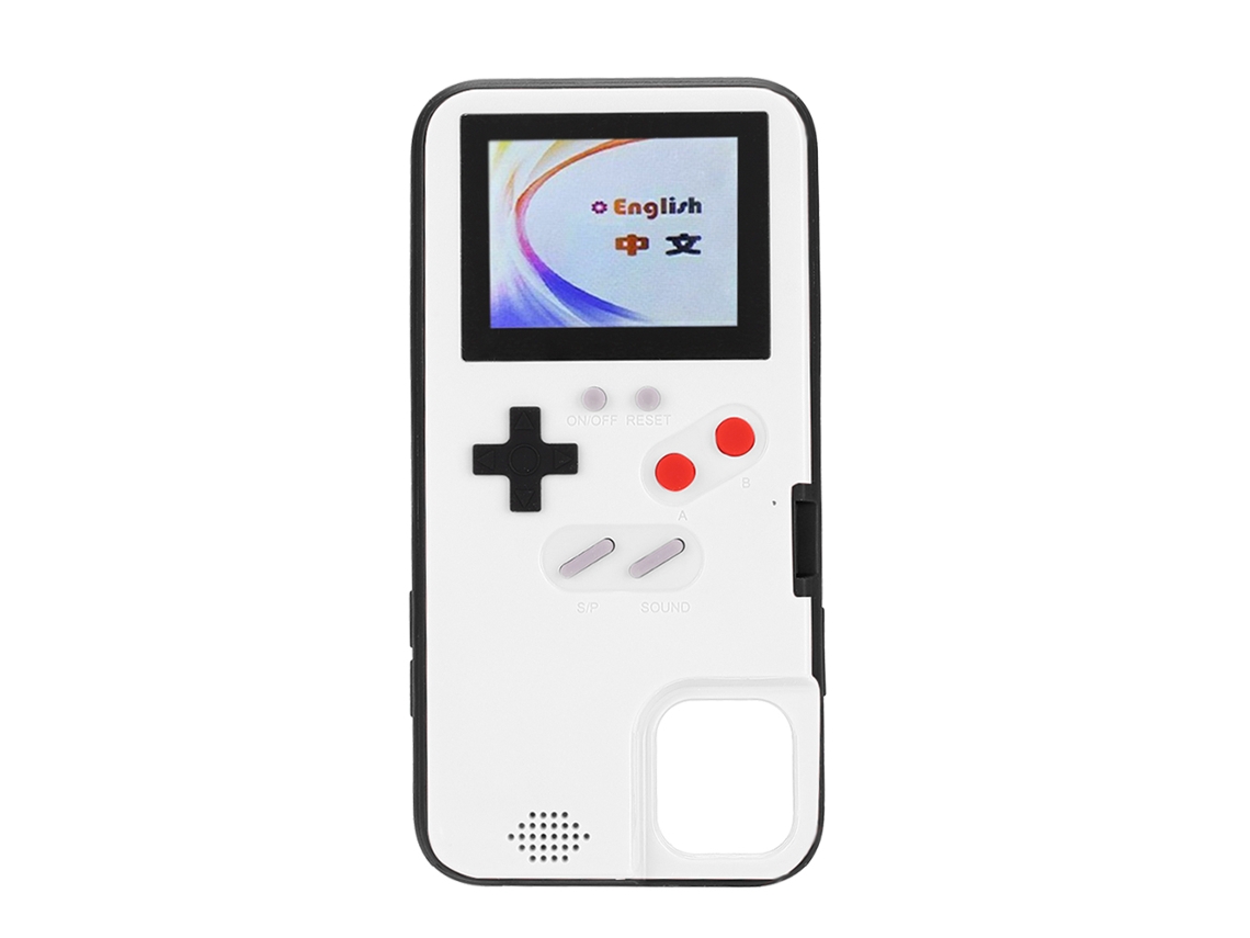 2026zentro-capa De Telefone Com Console De Jogo Retrô De Tela Colorida Para Iphone 11 Branco