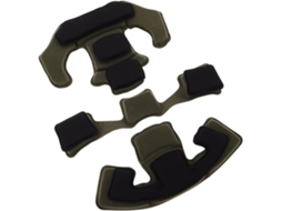 Conjunto de travesseiros de espuma viscoelástica sólida para fones de ouvido com forro.