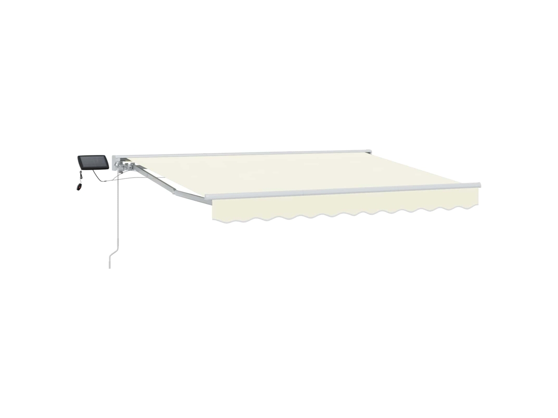 Conjunto 1 Toldo Manual Vidaxl Branco Alumínio (3 X 2,5 M)