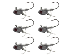 6pcs Anzol de Pesca Jig 14g com Olho 3d