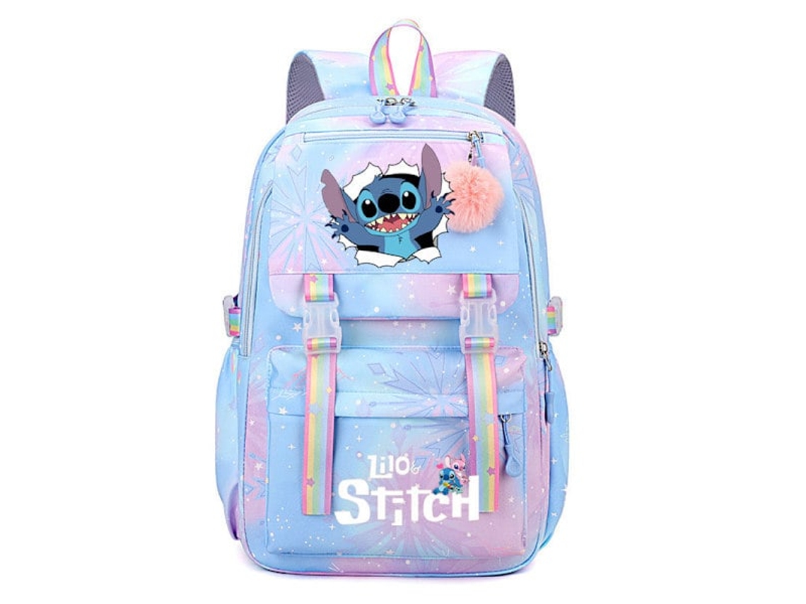 Mochila Lilo Stitch para Mulheres Meninos Meninas Mochila Escolar Estudantes Adolescentes Cor3 BRILVIBERA
