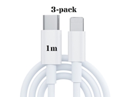 Carregador Pacote com 3 Cabo de Carregamento 20w Usb c Carregador Rápido. 3 Peças AQUAFORGE