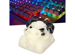 Lurelia Keycaps Resina Gravada Mão Formato Cabeça Touro Para Teclado Mecânico