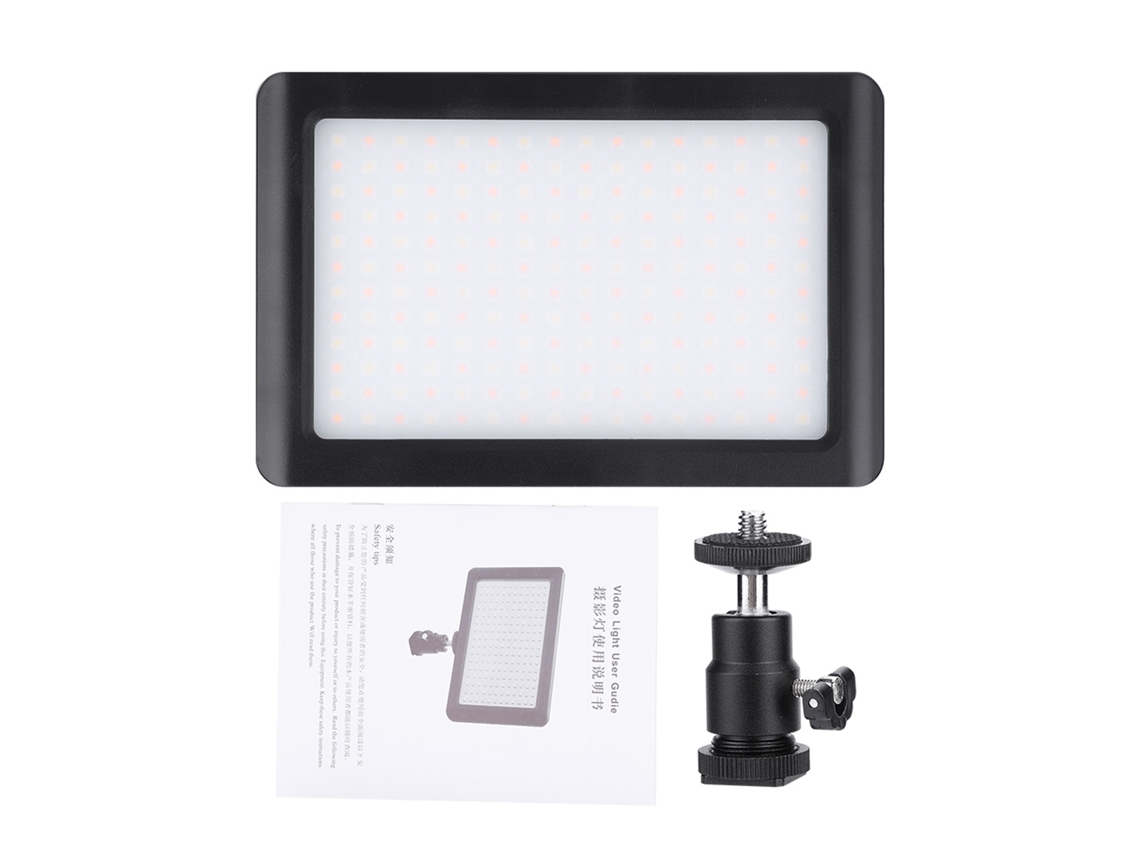 Luz Led Ultra Fina Com 192 Leds 3200k-6000k Para Câmera Dslr, Luz De Complemento Para Fotografia E Estúdio De Vídeo