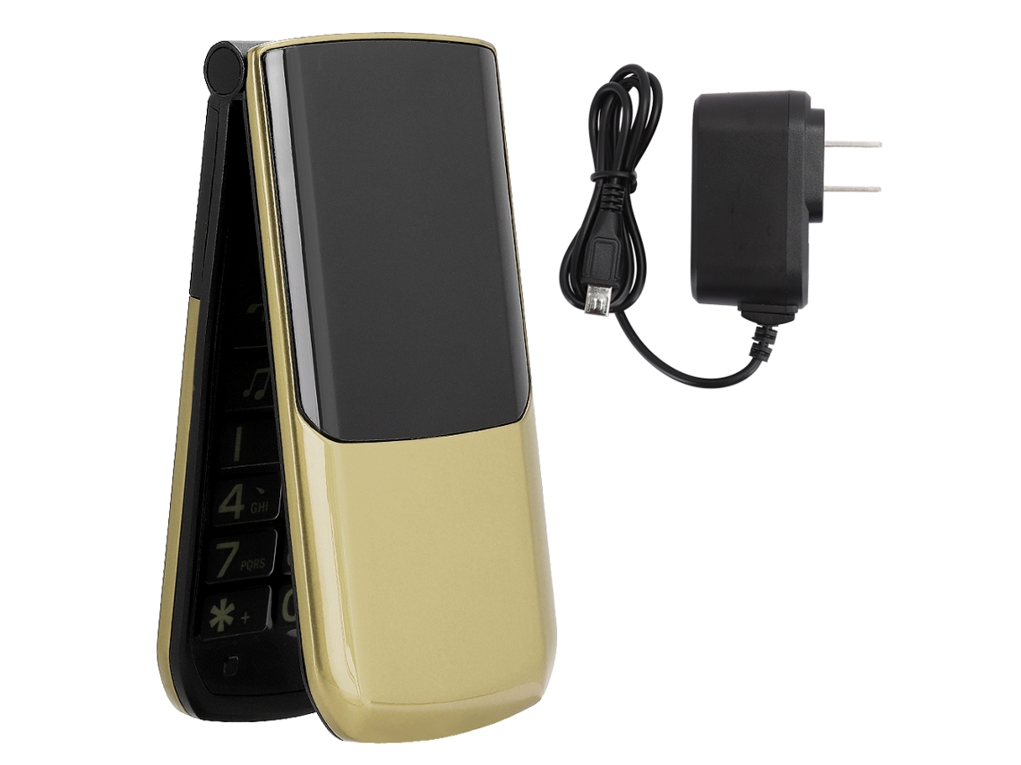 Telefone Flip LAXISCREED (duas Telas, Voz)